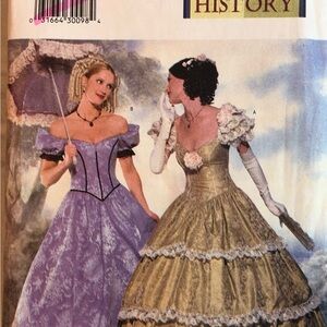 NEW Never-Cut Butterick Southern Belle Dress Pattern size 12-14-16 Vintage 1999